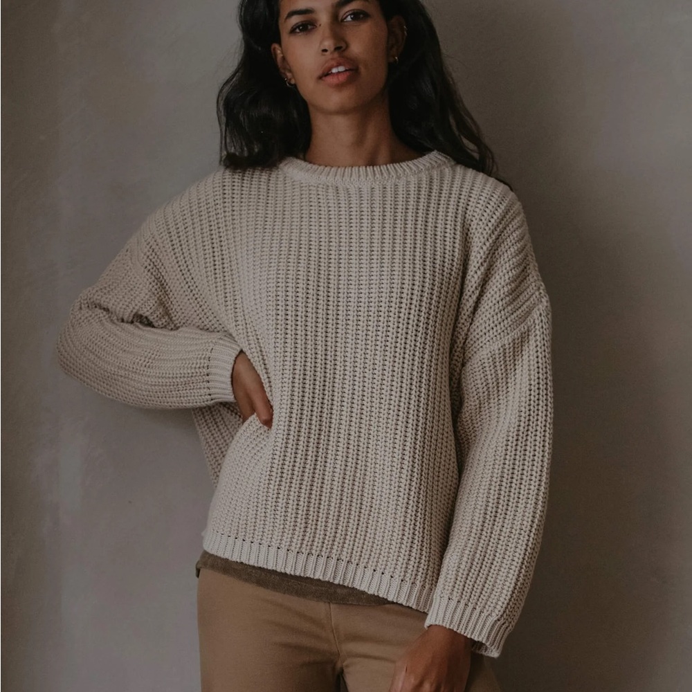 The Simple Folk The Chunky Sweater in Oatmeal